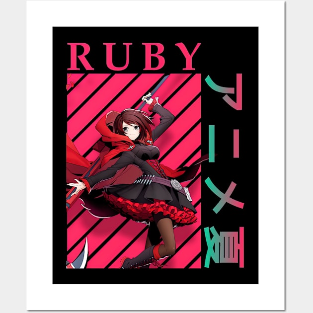 Ruby Rose RWBY Hyousetsu Teikoku Wall Art by TaivalkonAriel